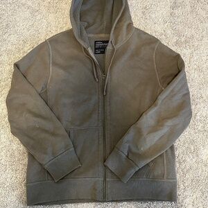 Jcrew fleece zip up hoodie